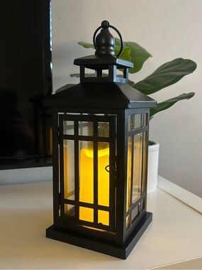 Lantern Decor w/ fake candle